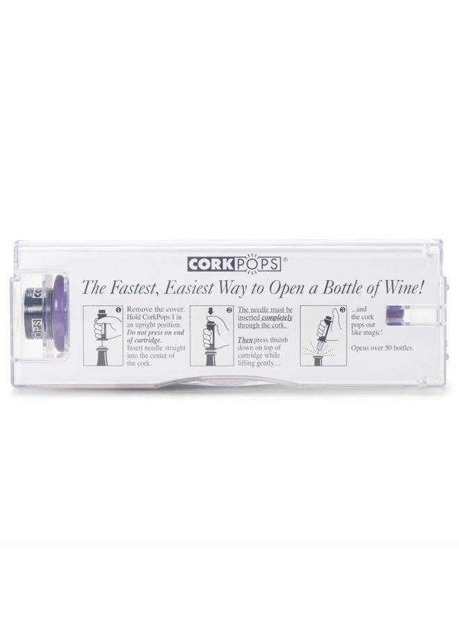 Cork Pops Black 6.5 Inch Original Wine Bottle Opener - Image 2