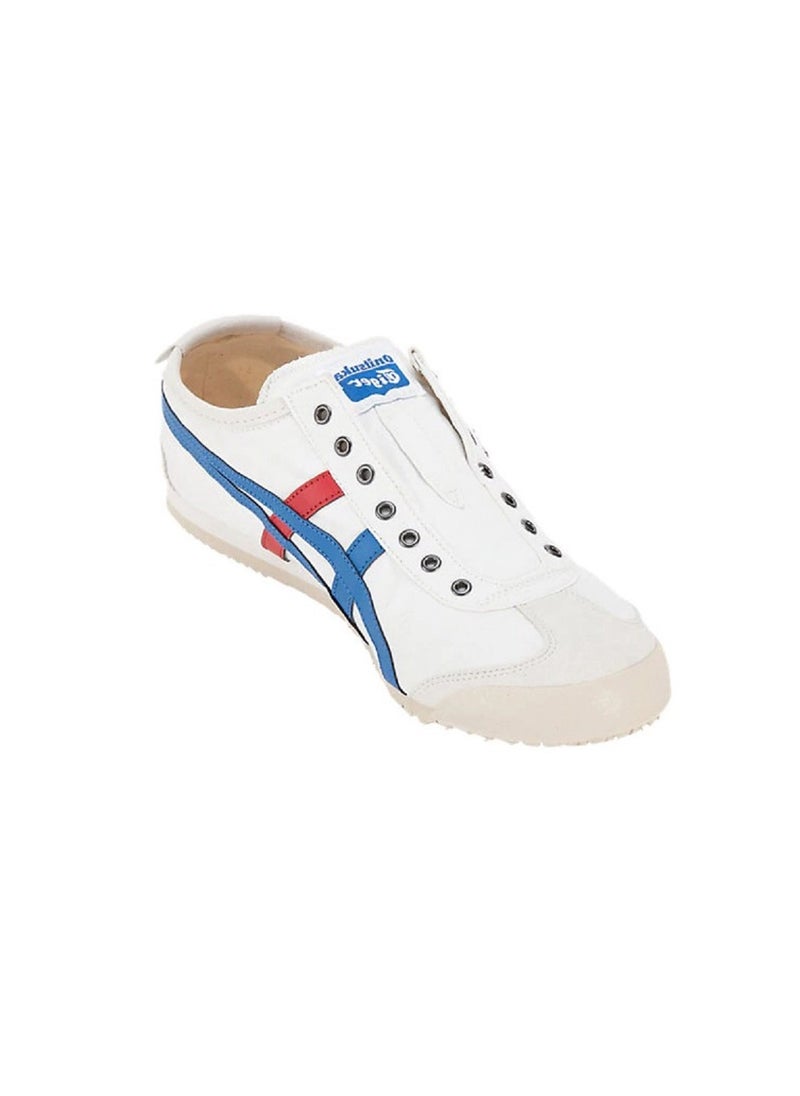Onitsuka Tiger - MEXICO 66 Slip-On Canvas Casual Colorblock Sneakers White/Blue/Red - Image 1