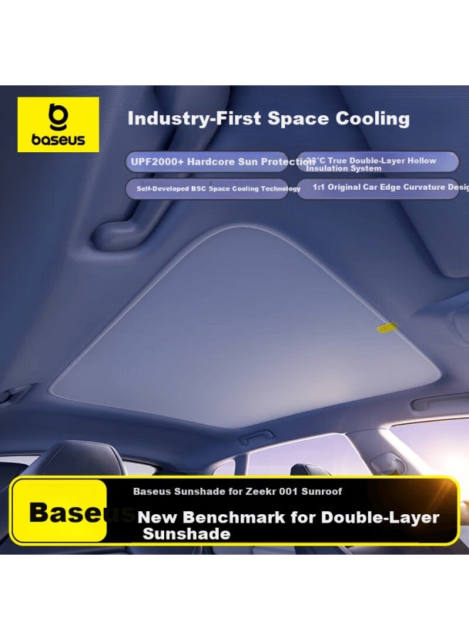 Baseus Ze001 Sunroof Sunshade Car Roof Heat Insulation Sunshade Panel Cooling Device True Double Layer - Image 1