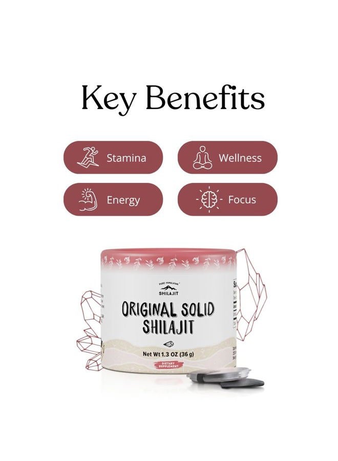 Pure Himalayan Shilajit , Original Solid Extract, 360 Servings, Organic Source of Fulvic Acid & Trace Minerals, Widely Used in Ayurveda, Superfood - Image 3