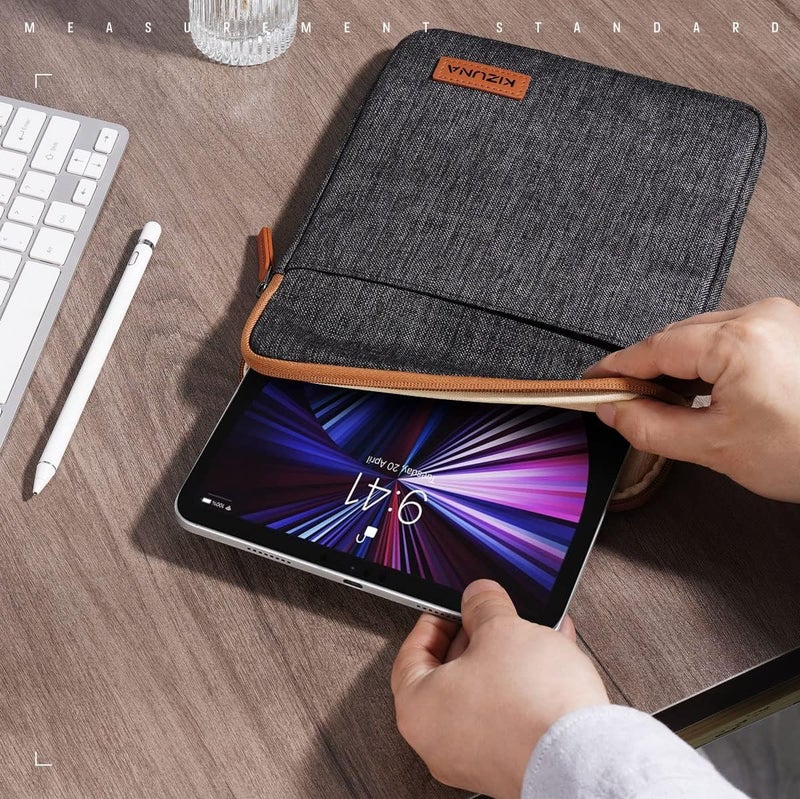 KIZUNA 8 Inch Tablet Sleeve Case Shockproof Water-Resistant Bag for 7.9" Tablet/iPad mini 4 3 2/Samsung Galaxy Tab A/ 8" Pro/Tab 3 7.0 Lite/S2 8/E 8, LG Huawei M5/ASUS ZenPad Protective Bag - Brown - Image 5