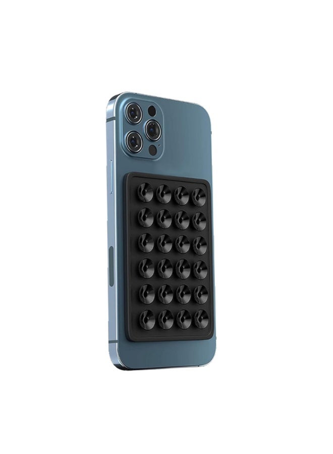 12-color silicone suction cup for phone cases Self-adhesive mount-hands-free mobile accessory mount for video and selfie-compatible with iPhone and Android phone cases - Image 4