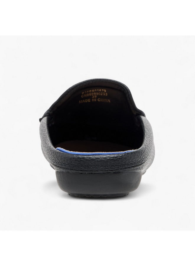Le Confort Women Textured Slip-On Mules with Cut-Out Detail  - Image 5