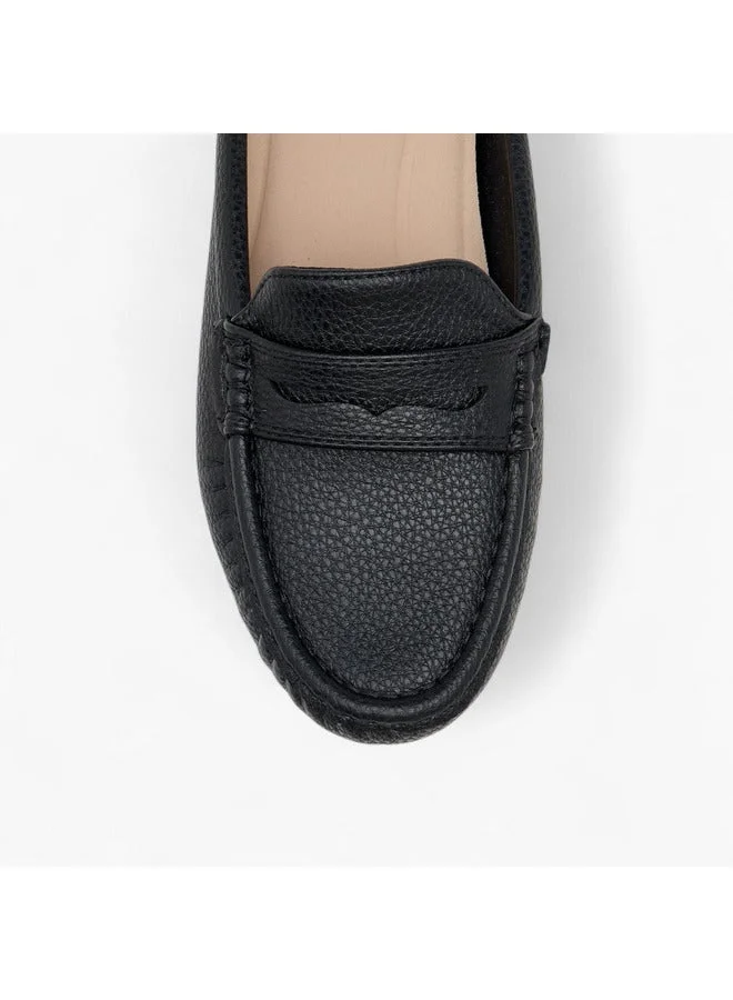 Le Confort Women Textured Slip-On Mules with Cut-Out Detail