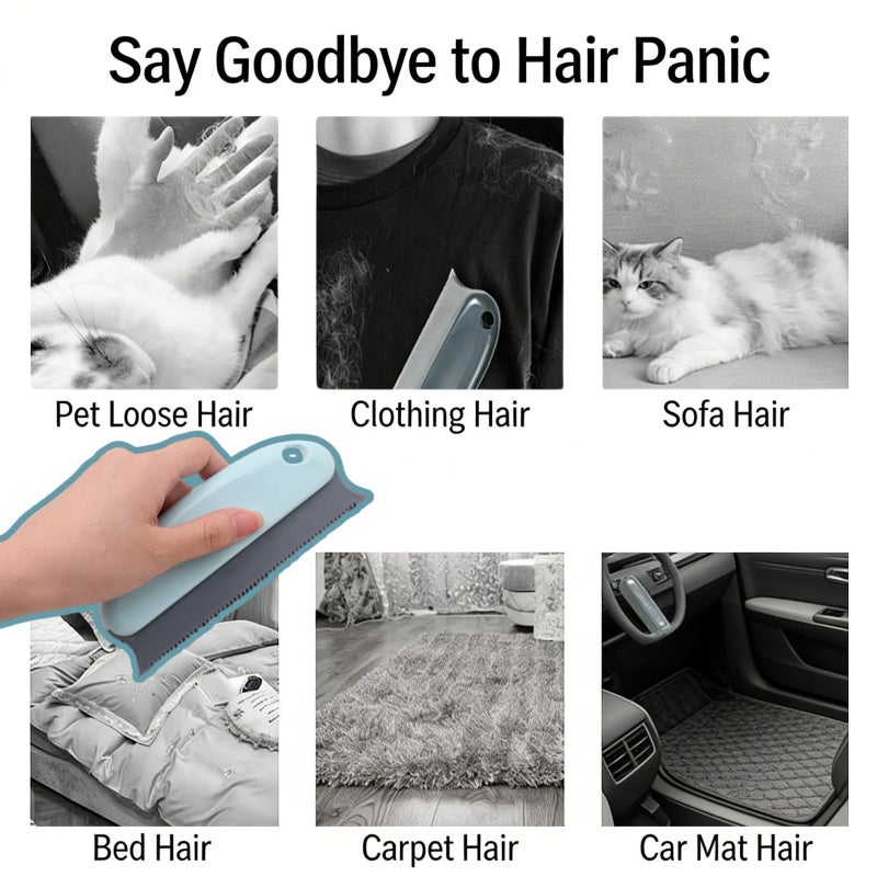 Pink Pet Hair Removal Brush Double Sided for Dog Cat Gentle Grooming Home Furniture Carpet Fur Cleaning - Image 3