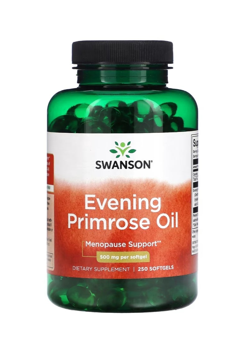 سوانسون زيت زهرة الربيع المسائية 500 مجم 250 كبسولة هلامية - Image 1