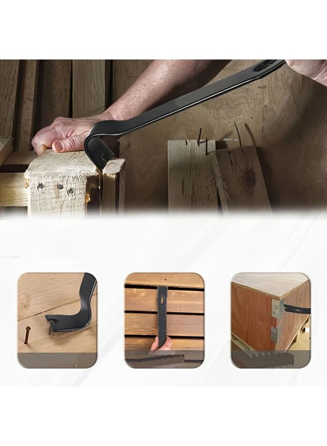 1 Piece Heavy Duty Metal Pry Bar Manual Tool For Carpentry Car Tire Change - Image 4