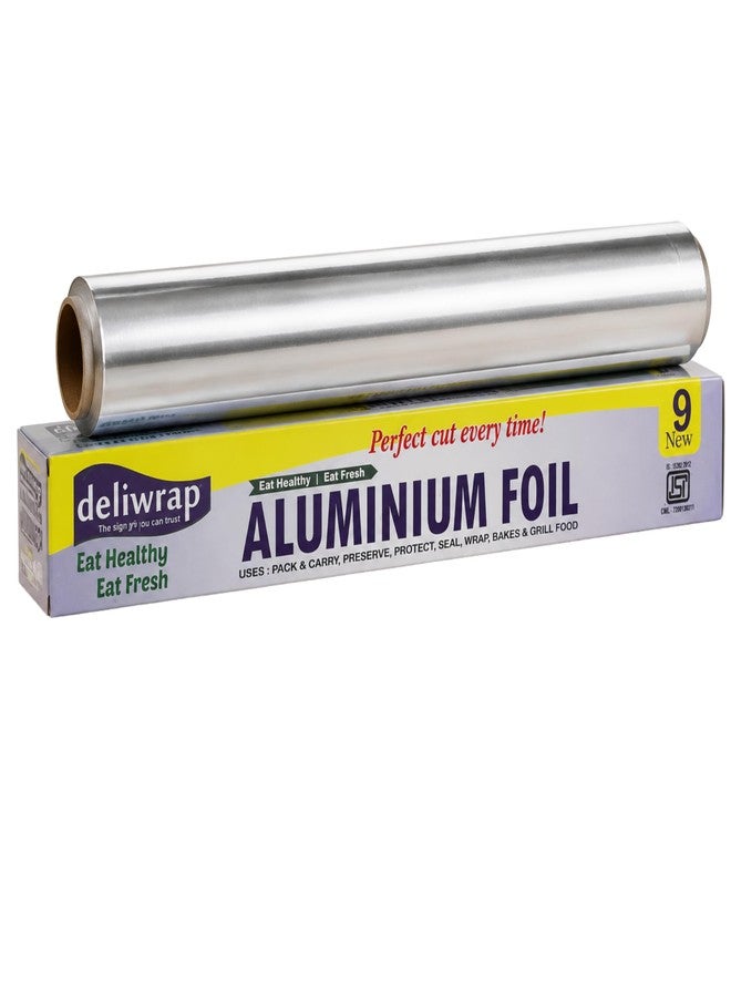 Kcofoil Aluminium Foil Paper Roll | Food Grade Deliwrap | Extra Thick | Ideal for Storing, Freezing & Grilling | 40G x 3 (120G Total) | Pack of 1 - Image 1
