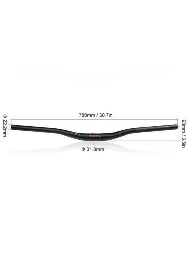 FASTPED مقود دراجة جبلية من سبائك الألمنيوم FASTPED - بار مرتفع 720/780 مم للدراجة الجبلية (أسود) - Image 4