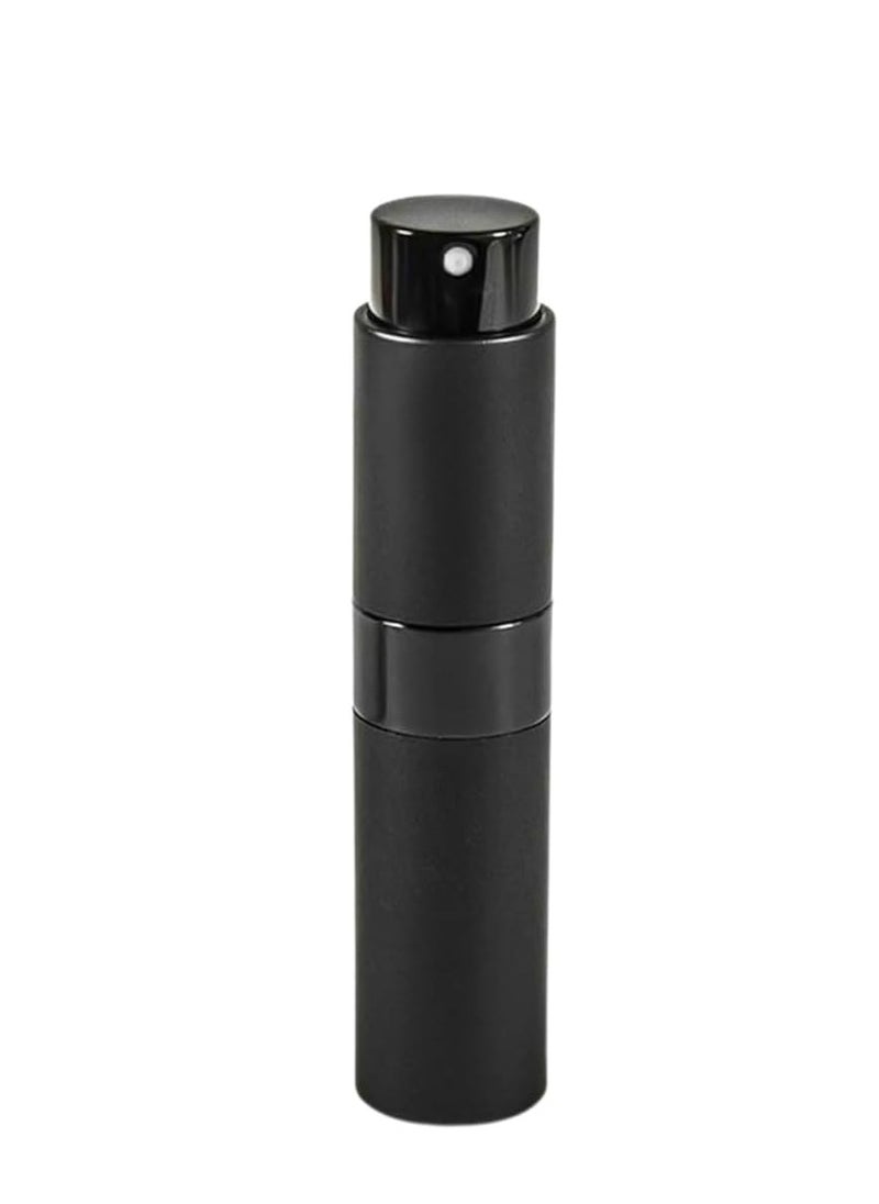 Generic 10ml Luxury Mini Refillable Perfume Bottle - Travel Atomizer Sprayer for Perfume, Empty Round Pump Cosmetic Container (Black)  - Image 1