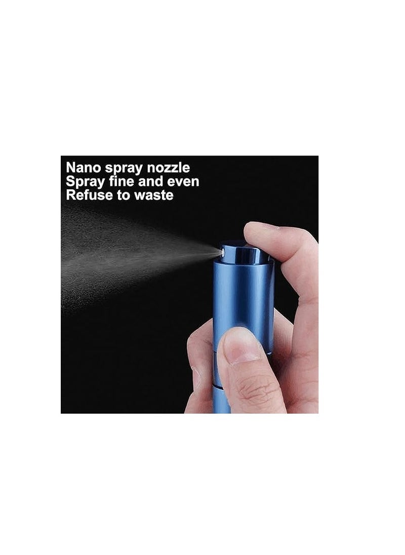 Generic 10ml Luxury Mini Refillable Perfume Bottle - Travel Atomizer Sprayer for Perfume, Empty Round Pump Cosmetic Container (Black)  - Image 2