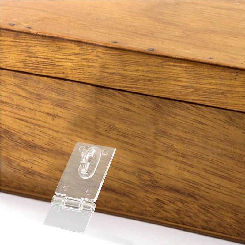 Acrylic Hinges And Latches 50 Sets Transparent For Jewelry Box Display Case - Image 3