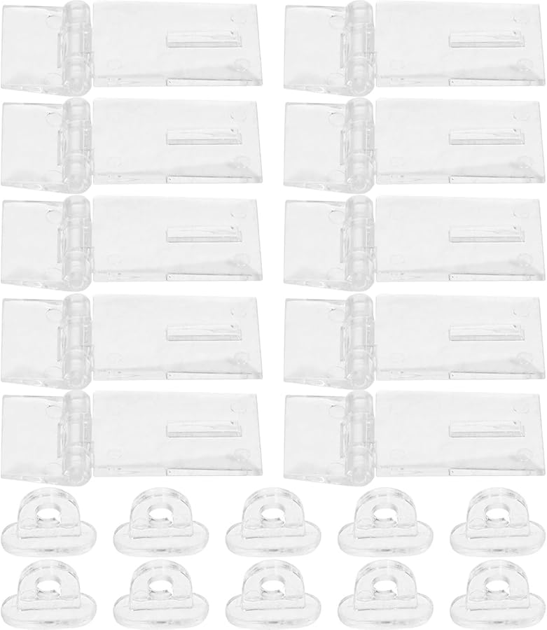 Acrylic Hinges And Latches 50 Sets Transparent For Jewelry Box Display Case - Image 2