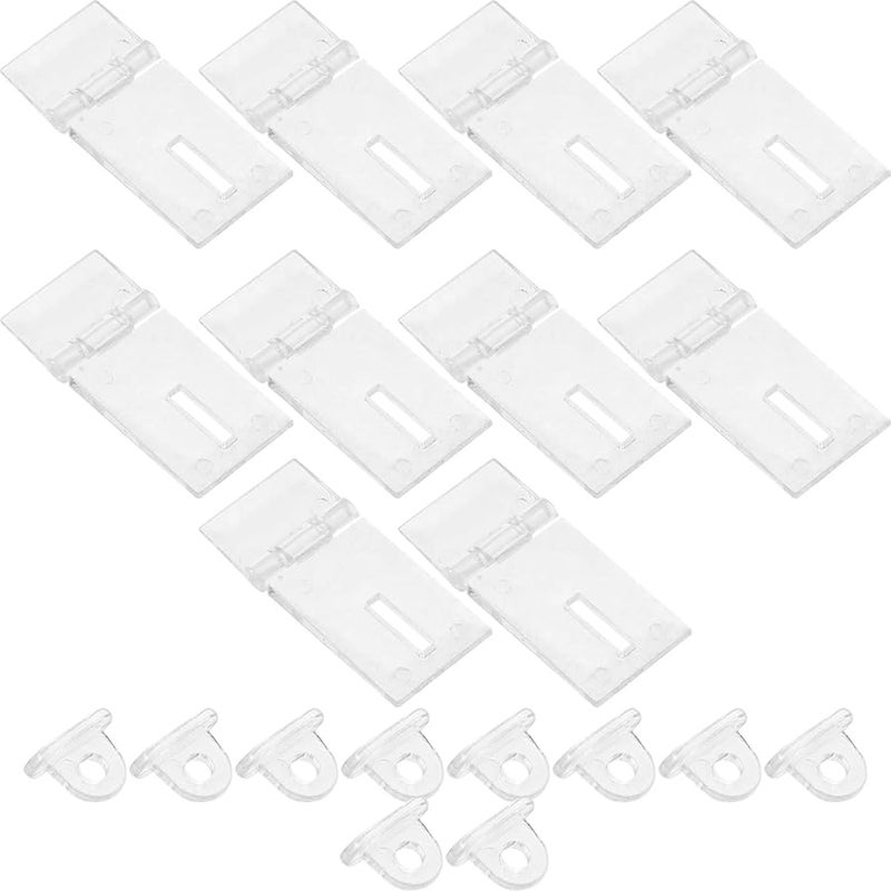 Acrylic Hinges And Latches 50 Sets Transparent For Jewelry Box Display Case - Image 4