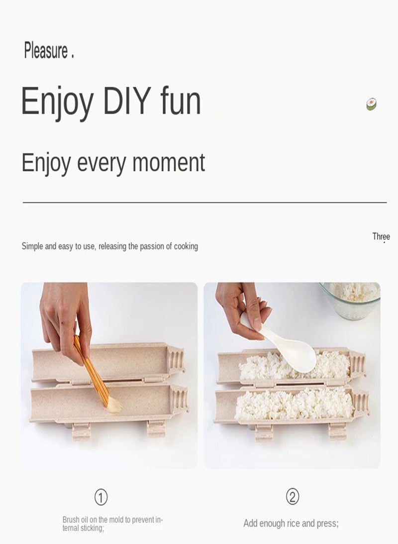 AROAQ Sushi Making Machine Kitchen Tool Maker Quick Sushi Bazooka Rolled Rice Meat Mold 1 Piece - Image 5