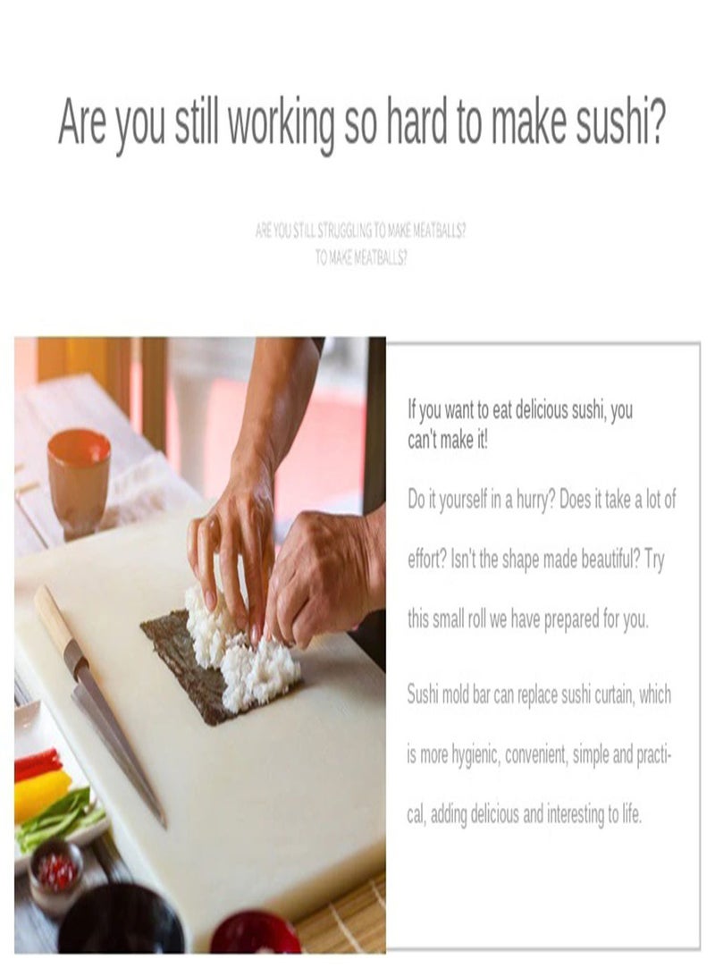 AROAQ Sushi Making Machine Kitchen Tool Maker Quick Sushi Bazooka Rolled Rice Meat Mold 1 Piece - Image 4