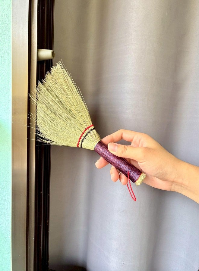 AW BROOMS مكنسة يدوية صغيرة - مكنسة يدوية تزيل الغبار والأوساخ والحطام، مزودة بحامل لسهولة الاستخدام، مقاس 11 بوصة - Image 5