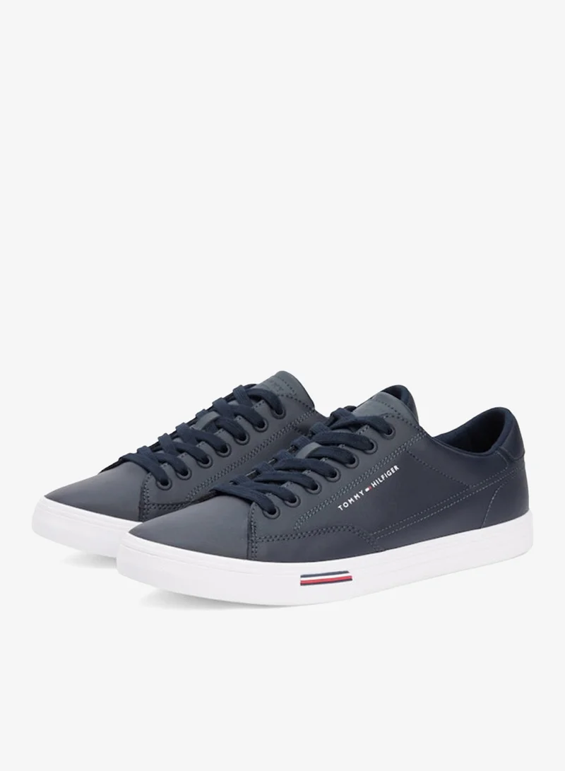 Tommy Hilfiger Desert Sky Signature Midsole Lace-Up Sneakers With Leather for Men | Best Price UAE