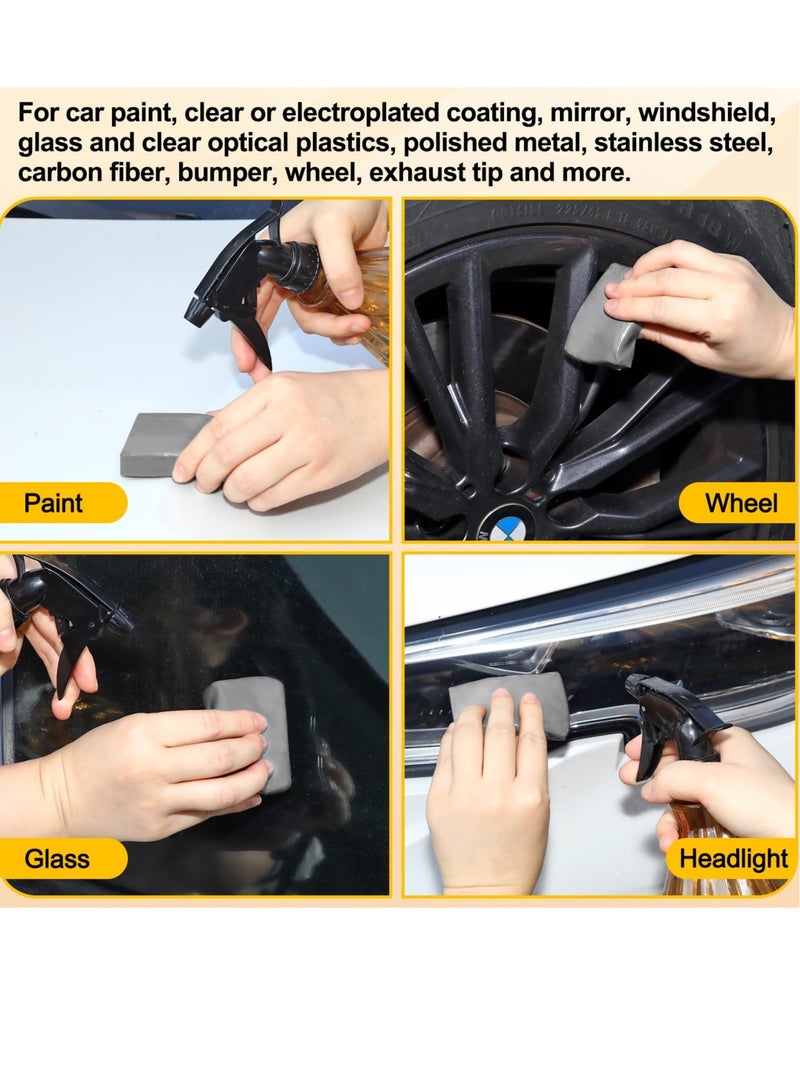 Excefore Car Clay Bar, Premium Grade No Scratch Magic Clay Bar, Detailing Cleaner Kit Glass Deatil Cleaning, with Washing and Adsorption Capacity, for Auto SUV,RV,Truck (4 Pack 400g) - Image 3