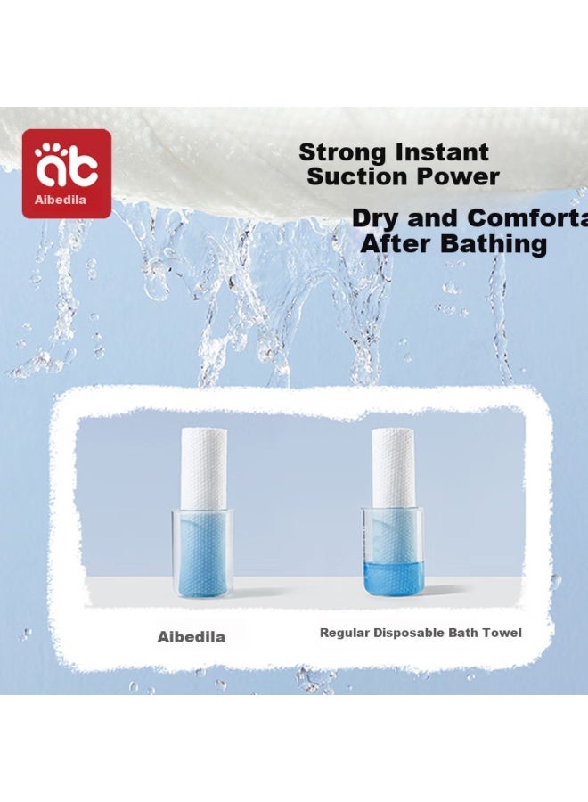 Aibedila Disposable Baby Bath Towels, Thickened, 5 Individually Packaged, Newborn Bath Towels, 70*100 - Image 2