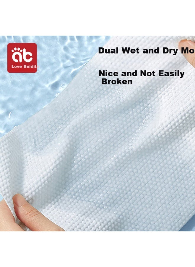 Aibedila Disposable Baby Bath Towels, Thickened, 5 Individually Packaged, Newborn Bath Towels, 70*100 - Image 1