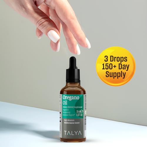 TALYA Oregano Oil 0.67 fl.oz | Oil of Oregano Liquid | Immune Support, High Carvacrol, Digestive Health | Non-GMO | Vegan | Mediterranean Oregano - Image 3