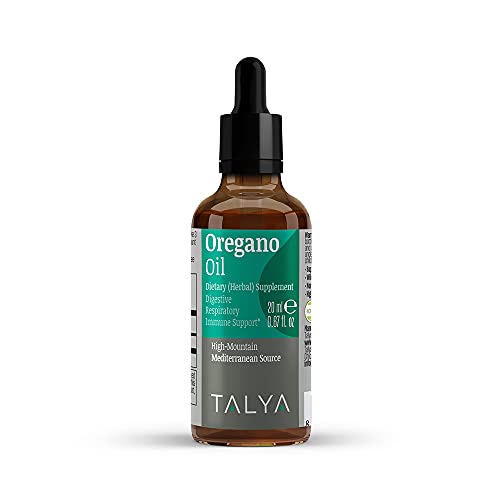TALYA Oregano Oil 0.67 fl.oz | Oil of Oregano Liquid | Immune Support, High Carvacrol, Digestive Health | Non-GMO | Vegan | Mediterranean Oregano - Image 1