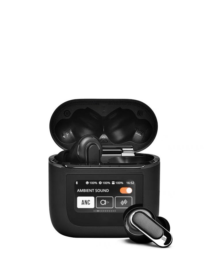 Generic - V8 Large Screen LCD Full Color Touch Screen Bluetooth Headset ANC Active Noise Cancellation Smart Screen Bluetooth Headset - Image 1