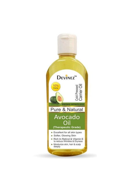 Avocado Oil 110Ml X 2100% Pure Natural Undiluted Therapeutic Grade Coldpressed Oil For Hair & Skin Reduce Wrinkles & Dryness