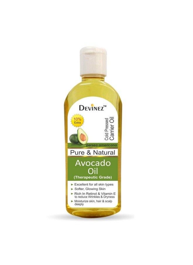 Avocado Oil 110Ml X 2100% Pure Natural Undiluted Therapeutic Grade Coldpressed Oil For Hair & Skin Reduce Wrinkles & Dryness