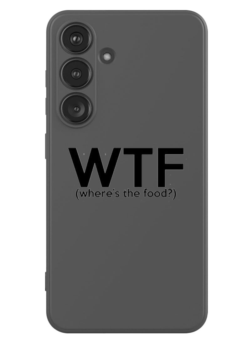 Theodor Protective Slim Fit Case Liquid Silicone Cover with Full Body Protection Anti-Scratch Shockproof Case For Samsung Galaxy S24 Plus (Blue) - WTF where is the food - Image 1