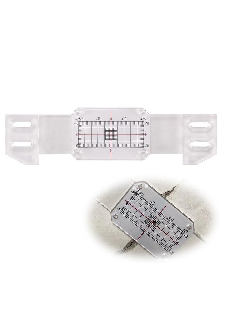 SYOSI Crack Monitoring Record, Standard Tell Tale Corner Crack Monitor for Recording Standard and Corner Cracks, Tell-Tale Crack Monitoring Device, Crack Monitor Gauge  - Image 1