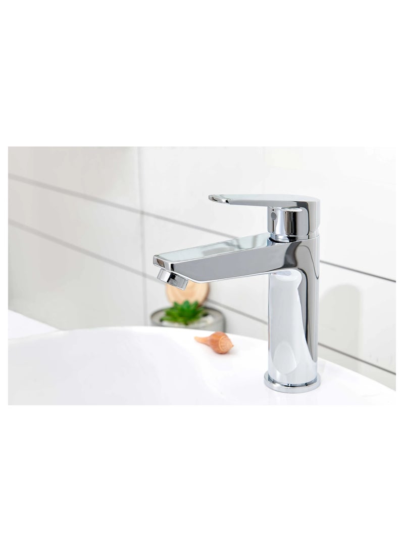 HESANIT Logic Single Lever Basin Mixer With Pop-Up Waste Chrome - 4001C - Image 3