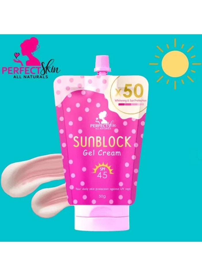 كريم جل بيرفكت سكين للوقاية من الشمس بمعامل حماية 45 - 50 جم