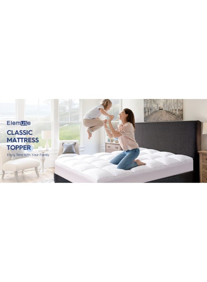 Dibaj Soft and Luxurious 100% Microfiber Fitted Mattress Cover with 14cm Height and Full 35cm Skirt for 120x200 cm Bed - Breathable and Durable Bedding Protector - Image 3