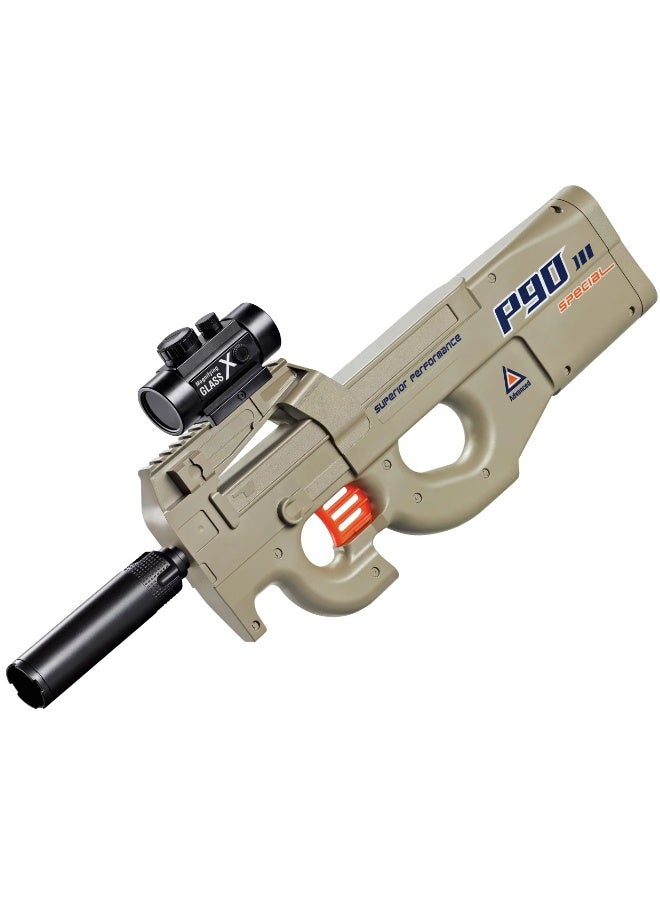 P90 Semi-Automatic Gel Blaster Toy Gun – 7-8mm Gel Ball Splat Gun for Boys | Outdoor Fun Shooting Game Toy  - Image 1