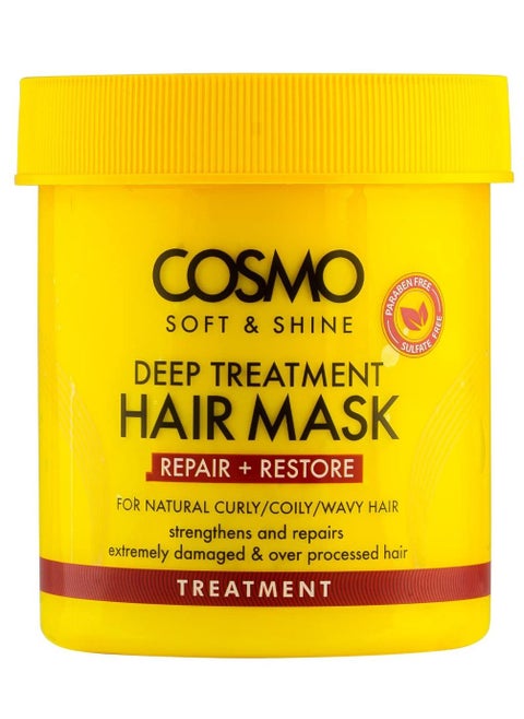 Soft And Shine Deep Treatment Hair Mask Repair And Restore Paraben And Sulfate free 450g