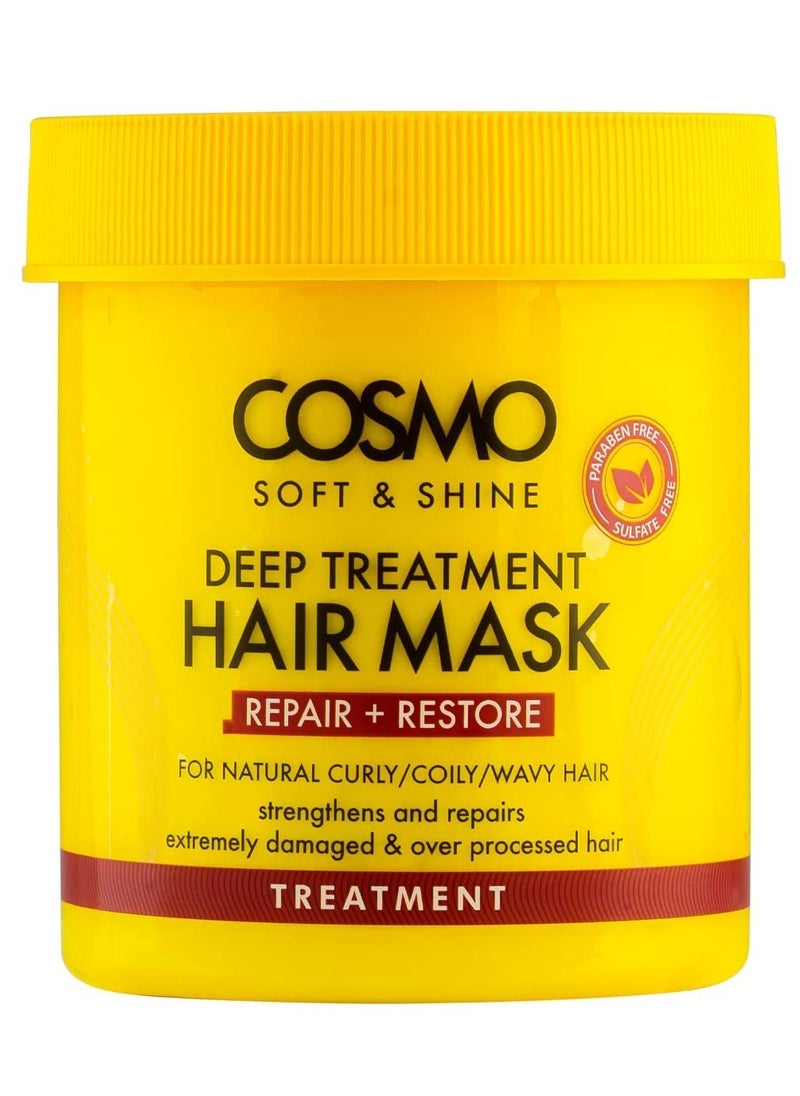 COSMO Soft And Shine Deep Treatment Hair Mask Repair And Restore Paraben And Sulfate free 450g 