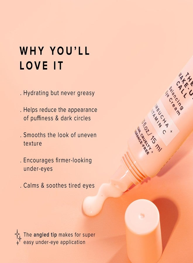 Avatara - Kombucha The Wake-Up Call Eye Cream, For Dark Circles and Puffiness, Under Eye Moisturizer with Caffeine, Vitamin C, and Tumeric, Caffeine Eye Cream for All Skin Types, 0.05 Fl. Oz. - Image 3