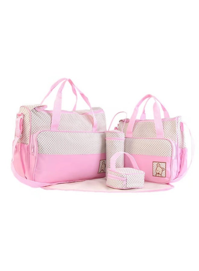 Multifunctional Mommy Bag Set - Floral Design in Premium Fabric