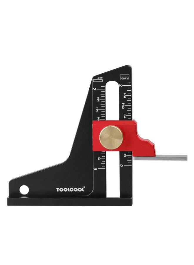 TOOLCOOL Height Gauge Depth Gauge Woodworking Tool Setting Gauge Setup Blocks for Table Saw Router Table Drill Press Bandsaw - Imperial - Image 3