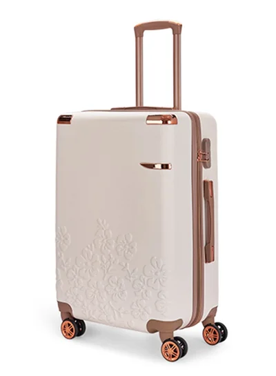 LIMRA Cabin Carry Check-In Luggage Trolley Size 20 inch Beige/Gold