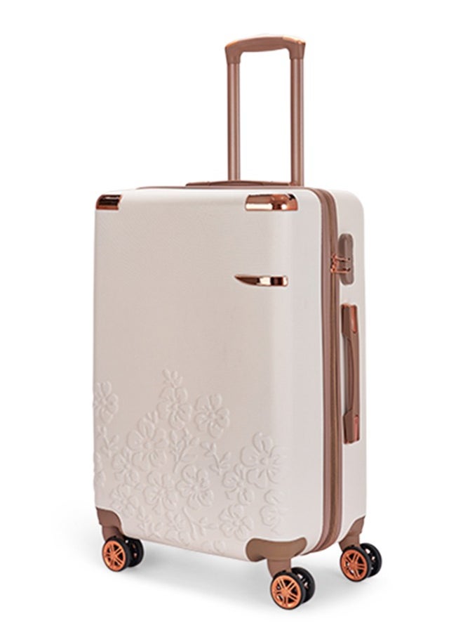 LIMRA - Cabin Carry Check-In Luggage Trolley Size 20 inch Beige/Gold - Image 1
