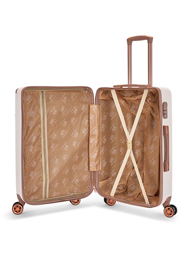 LIMRA - Cabin Carry Check-In Luggage Trolley Size 20 inch Beige/Gold - Image 1
