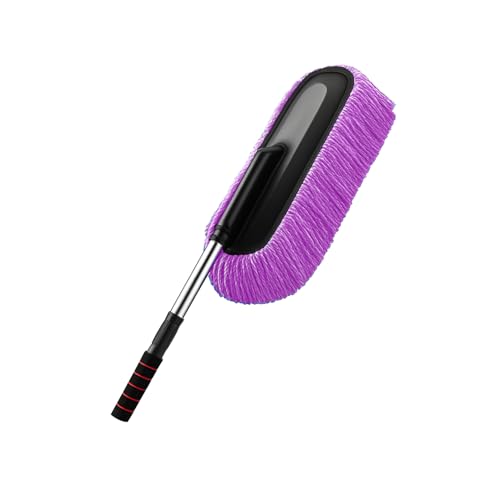 Maxoshine Microfiber Car Duster Brush with Extendable Handle | Dusting Brush for Interior & Exterior | Scratch-Free Cleaning Microfiber Duster for Car & Home Cleaning (Purple) - Image 1