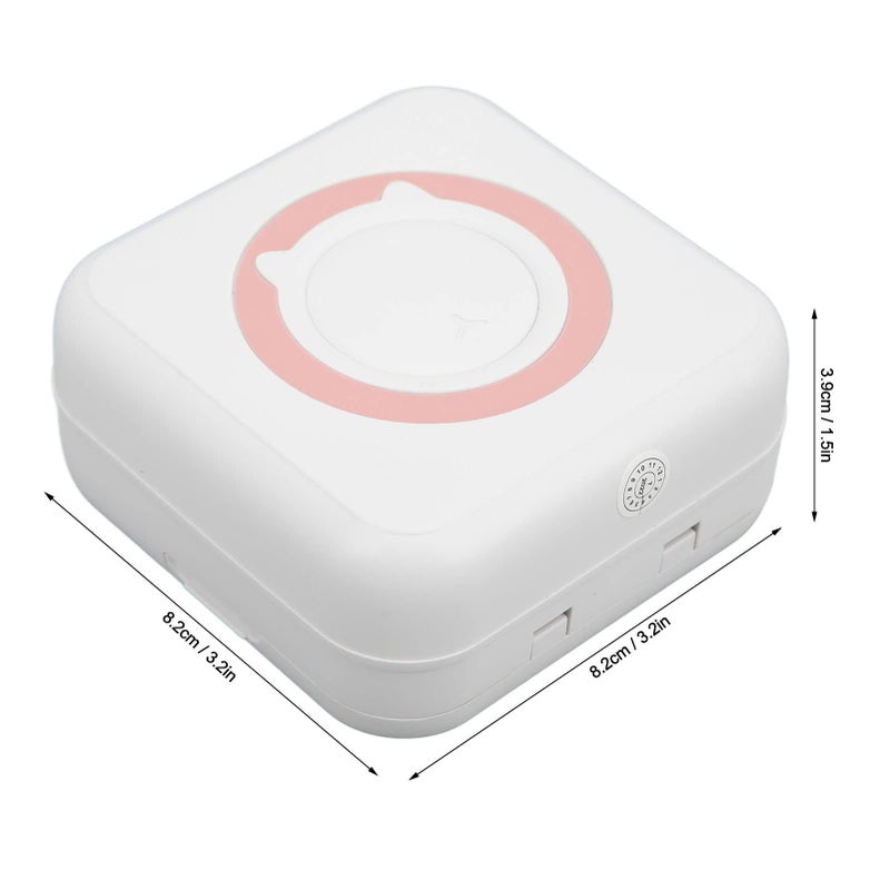 Pink Portable Mini Sticker Printer Bluetooth Thermal Inkless Label Maker For Photo Notes - Image 3
