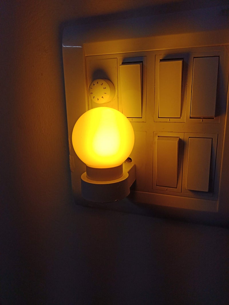 M2 Look Plastic Night Light, Yellow, Pack of 1 - Image 4