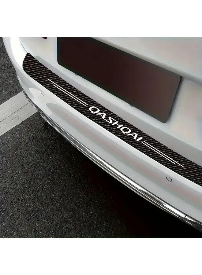 Carbon Fiber Black 5pcs Heavy Duty PVC Car Threshold Protection Vinyl Stickers For Nissan Qashqai - Image 5