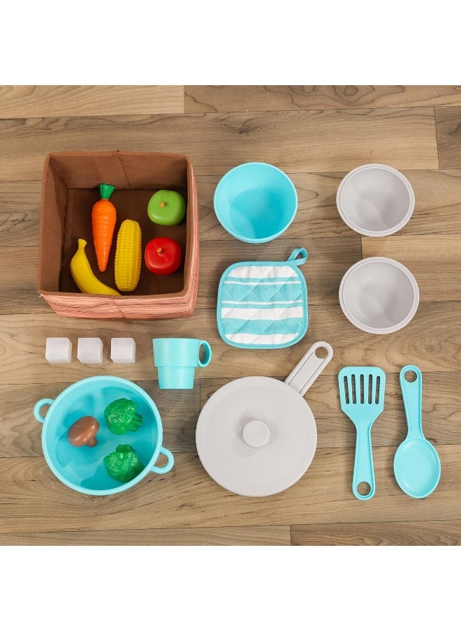 KidKraft KidKraft Fresh Harvest Play Kitchen with Lights and Sounds for Kids  - Image 3
