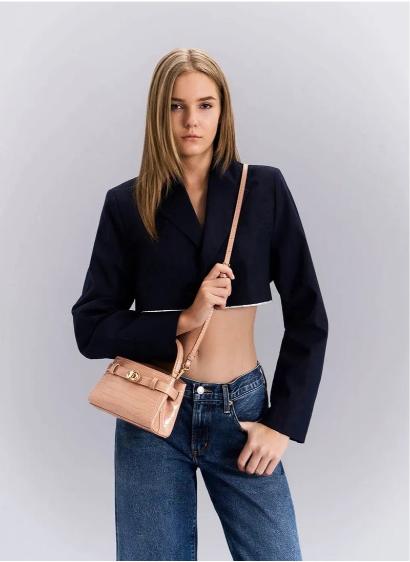 Charles & Keith - Charles & Keith Metal Buckle Strap Tote Shoulder Bag - Image 1